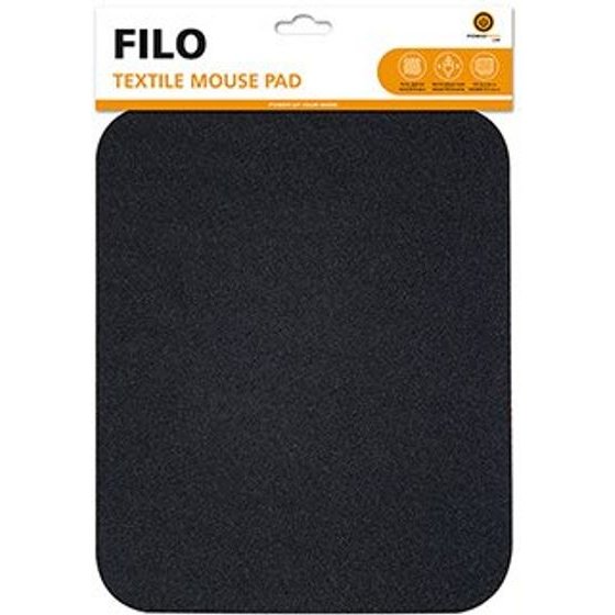 Powerton Ergo Filo Mouse Pad soft, Black - (WPEPC1-B)