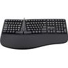 Powerton Ergo Lana Ergo Keyboard Wire (USB) US, Black - (WPK500E US)