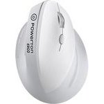 Powerton Ergo Spira Mouse wireless, White And gray, 3200DPi - (WPM12E)