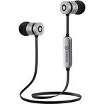 Powerton Life Arivo Wireless Bluetooth headset, Black And Silver - (W2)