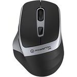 Powerton Life Flixo Mouse wireless, Black And silver, 1600DPi - (WPM10SL)