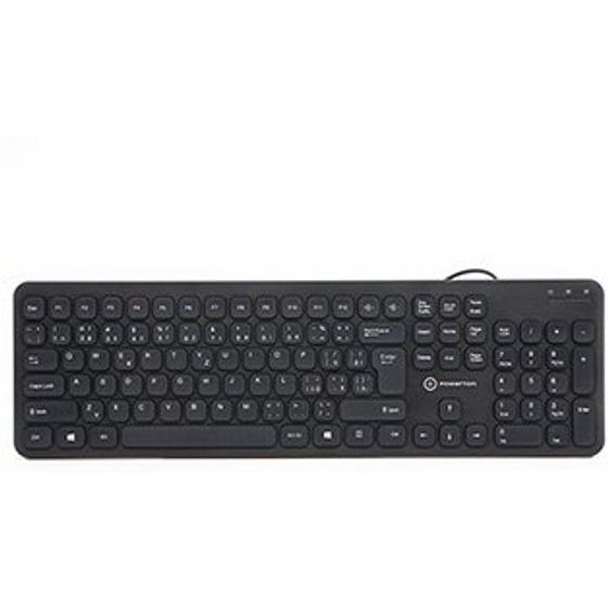 Powerton Life Slim Keyboard Wire (USB) CZ/SK, Black - (WPK102B CZ/SK)