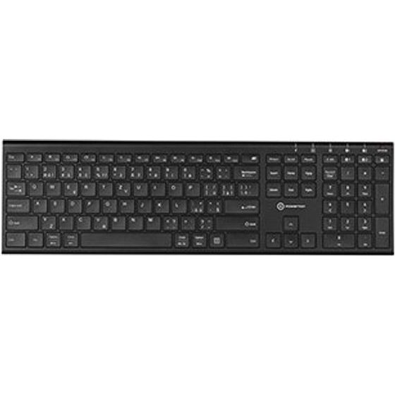 Powerton Life Ultraslim Keyboard Wireless CZ/SK, Black - (WPKBUS-B CZSK)