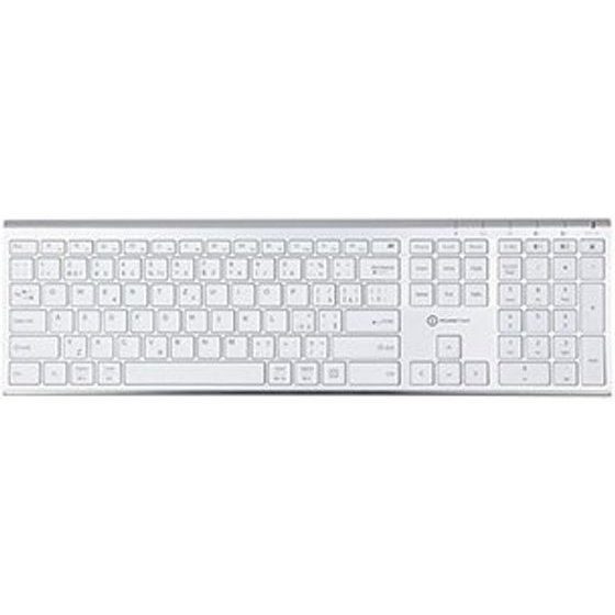 Powerton Life Ultraslim Keyboard Wireless CZ/SK, Silver - (WPKBUS-S CZSK)