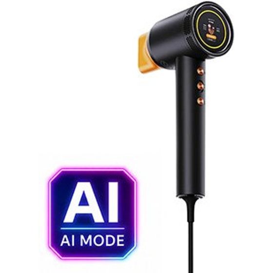 Powerton Smart Ionai Plasma Hair Dryer With Ionization And AI, Black - (WPHD1B)
