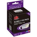 UPrint Compatible Ink With B-980/1100 BK/C/M/Y Pack 4, 1xblack/1xcyan/1xmagenta/1xYellow - (B-980/1100 Pack 4)
