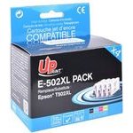 UPrint Compatible Ink With C13T02W64010, 502XL, T02W640, CMYK, 1x550 + 3x470p, 1x13.2+3x10.2ml - (E-502XL-PACK)