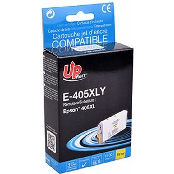 UPrint Compatible Ink With C13T05H44010, 405XL, yellow, 1100p, 19ml - (E-405XLY)