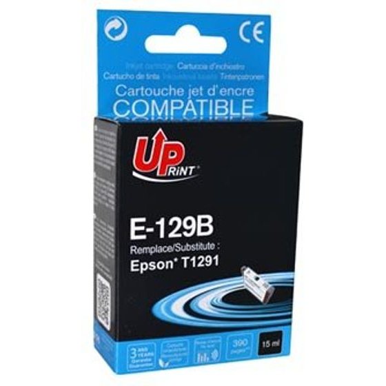 UPrint Compatible Ink With C13T12914010, T1291, black, 14ml - (E-129B)