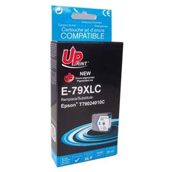 UPrint Compatible Ink With C13T79024010, 79XL, XL, cyan, 2000p, 25ml, 1pCs - (E-79XLC)