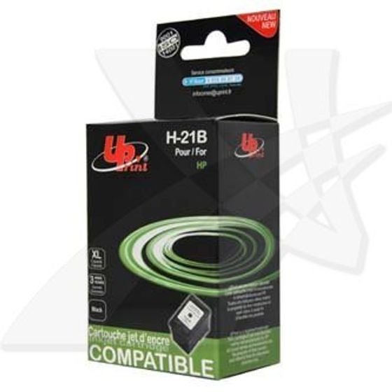 UPrint Compatible Ink With C9351AE, Hp 21, H-21B, black, 475p, 20ml - (H-21XL)