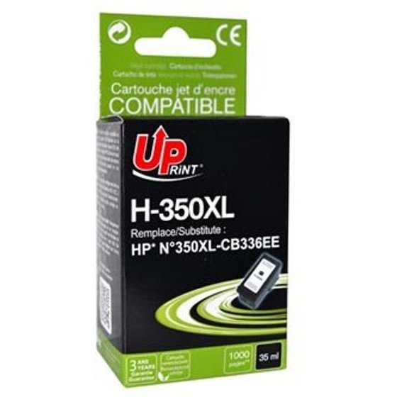 UPrint Compatible Ink With CB336EE, Hp 350XL, black, 35ml - (H-350XL-B)