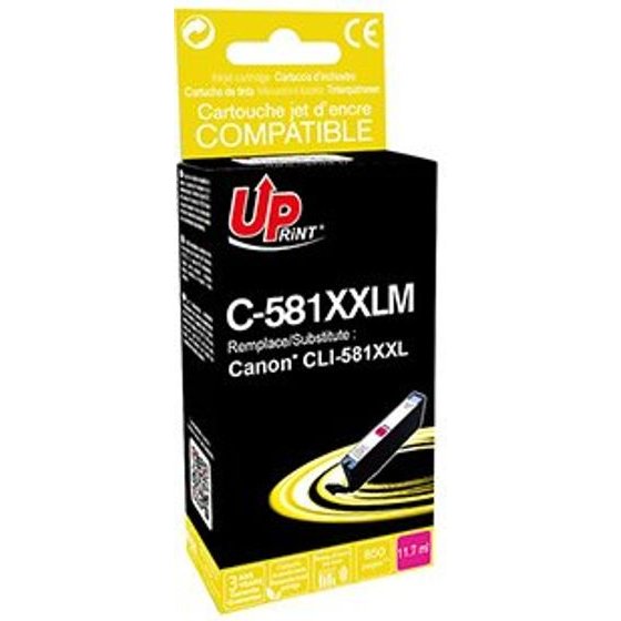 UPrint Compatible Ink With CLI-581M XXL, magenta, 11,7ml, Very High Capacity - (C-581XXLM)