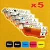 UPrint Compatible Ink With CLI526, 2xblack/1xcyan/1xmagenta/1xyellow, With Chip - (C-525/526 PACK)