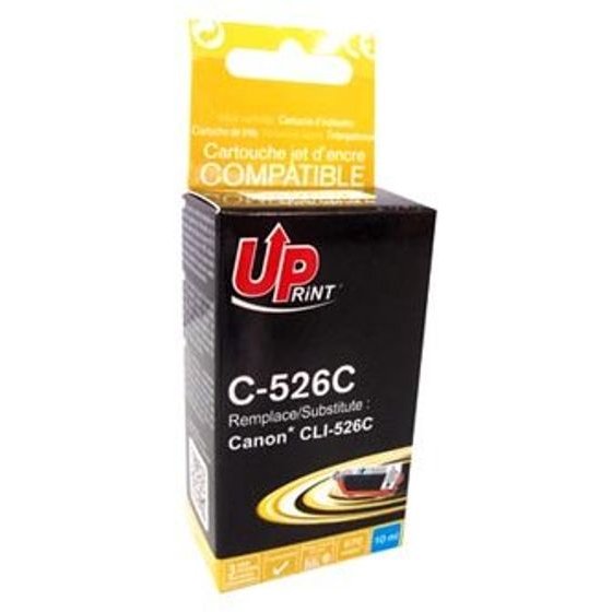 UPrint Compatible Ink With CLI526C, cyan, 10ml, With Chip - (C-526C)