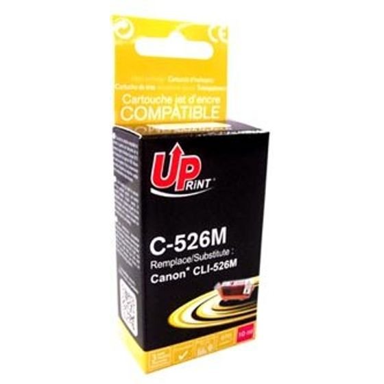 UPrint Compatible Ink With CLI526M, magenta, 10ml, With Chip - (C-526M)