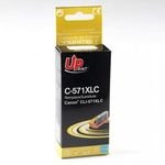 UPrint Compatible Ink With CLI571C XL, cyan, 800p, 11ml, High Capacity - (C-571XLC)