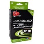 UPrint Compatible Ink With CN045AE, Hp 950XL/951XL, 1xblack/1xcyan/1xmagenta/1xyellow, 2500+3x1500p, 80+3x25ml - (H-950/951XL)