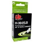 UPrint Compatible Ink With CN684EE, Hp 364XL, black, 20ml, With Chip - (H-364XLB)