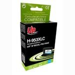 UPrint Compatible Ink With F6U16AE, Hp 953XL, cyan, 1800p, 25ml, High Capacity - (H-953XLC)