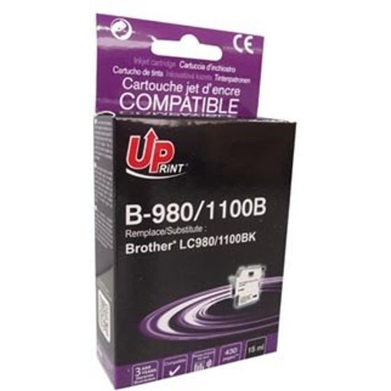 UPrint Compatible Ink With LC-980BK, black, 15ml - (B-980B)
