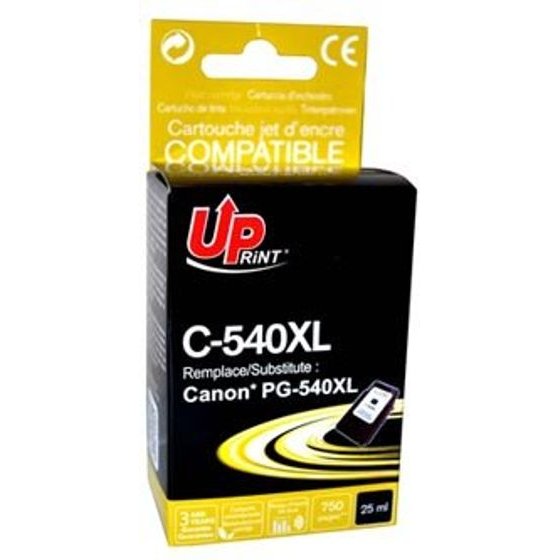 UPrint Compatible Ink With PG540XL, black, 750p, 25ml - (C-540XL-B)