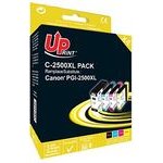 UPrint Compatible Ink With Pgi 2500XL, PACK, black/cyan/magenta/yellow, 75+3x21ml - (C-2500XL BK/C/M/Y)