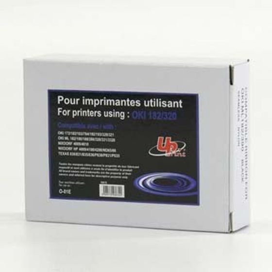 UPrint Compatible Tape cassette, black, For Oki - (O-01E)