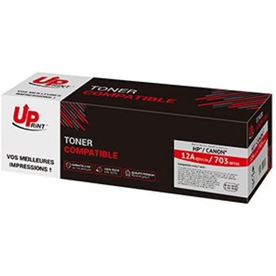 UPrint Compatible Toner With Hp Q2612A, Canon CRG703, H.12AE, black, 2000p - (HL-08E)