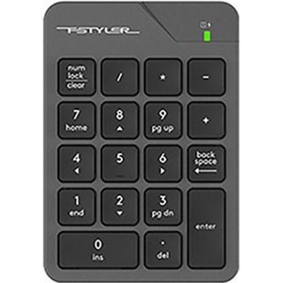 A4TEch Fstyler FGK21C Numeric Keyboard Wireless Grey - (FGK21C-GY)