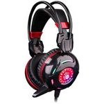 A4TEch Headphones With microphone, wire, black, 2x 3.5 Mm Jack + Usb - (G300)