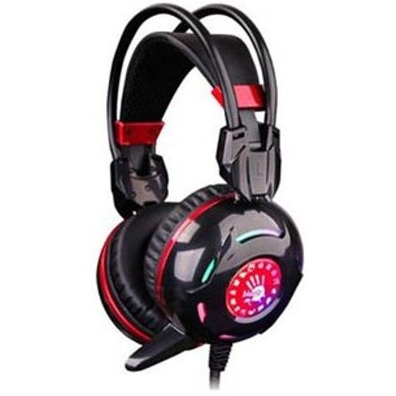 A4TEch Headphones With microphone, wire, black, 2x 3.5 Mm Jack + Usb - (G300)