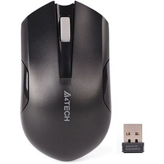 A4TEch Mouse wireless, black, 1000DPi - (G3-200NS)