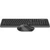 A4TEch Wireless Keyboard And Mouse Set CZ/US, Black - (FG1010_B)