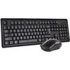 A4TEch Wireless Keyboard And V-Track Optical Mouse Set CZ/US, Black - (4200N)