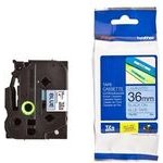 Brother Original Tape cassette, , TZE-561, Black printing/Blue base., laminated, 8m, 36mm - (TZE561)