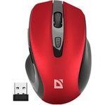 Defender Prime MB-053 Mouse wireless, red, 1600DPi - (52052)