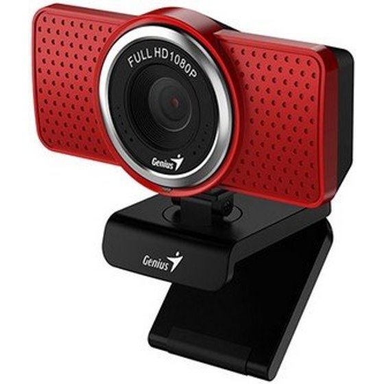 Genius Ecam 8000 Full Hd Webcam, Red - (32200001409)