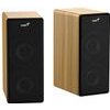 Genius Loudspeakers SP-HF1220BT, 2.0, 45W, Brown - black, Bluetooth - (31730059401)