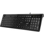 Genius Slimstar 230 Keyboard Wire (USB) US, Black - (31310010400)