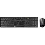 Genius Slimstar 8250 Keyboard And Mouse Set Wireless CZ/SK, Black - (31340020403)