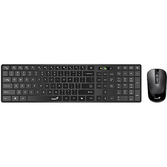 Genius Slimstar 8250 Keyboard And Mouse Set Wireless CZ/SK, Black - (31340020403)