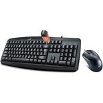 Genius Smart KM-200 Keyboard Set Wire (USB) US, Black With Wire Optical mouse, Classic - (31330003400)