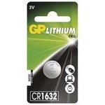 GP One-Off Lithium Battery CR1632, 1-Pack - (B15951)