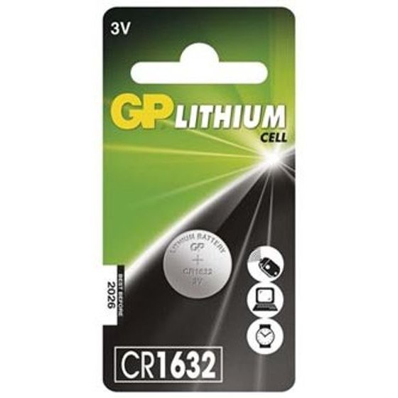 GP One-Off Lithium Battery CR1632, 1-Pack - (B15951)