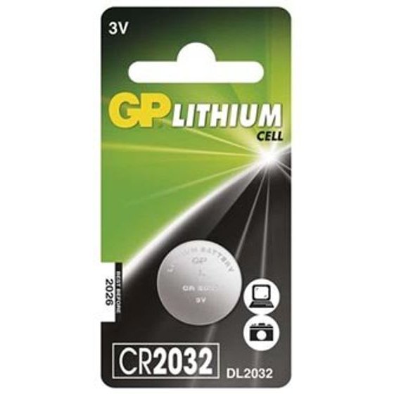 GP One-Off Lithium Battery CR2032, 1-Pack - (B15322)