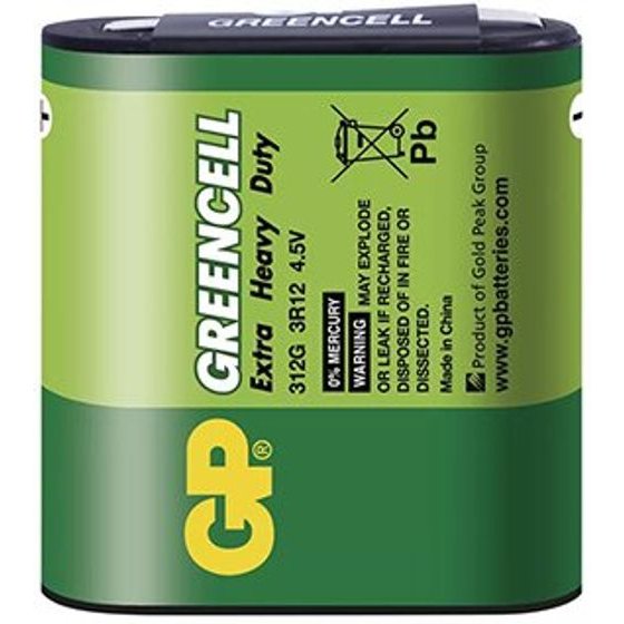 GP One-Off zinc-Chloride Battery 3R12, 1-Pack - (B1360)