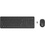 HP 330 Keyboard Set Wireless CZ, Black With Wireless Optical mouse, AA, ergonomic, Wireless Usb Receiver Type 2.4 [GHz] - (2V9E6AA#BCM)