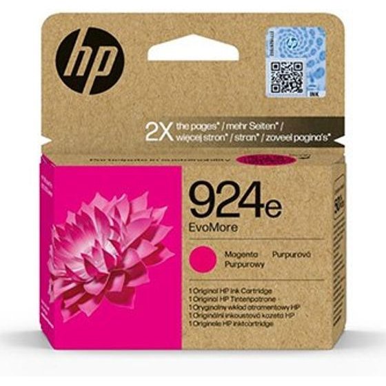 HP Original Ink Evomore 924e, magenta, 800p - (4K0U8NE#CE1)