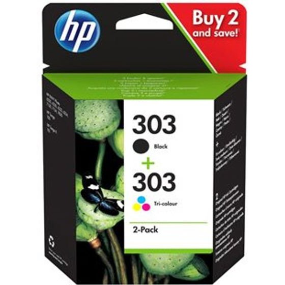 HP Original Ink Set 3YM92AE, 303, CMYK, 165CMY-200Kp - (3YM92AE#LS1)